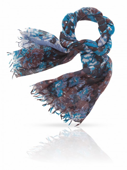 Палантин Женский ZW-DENSE.FLORAL/BLACK